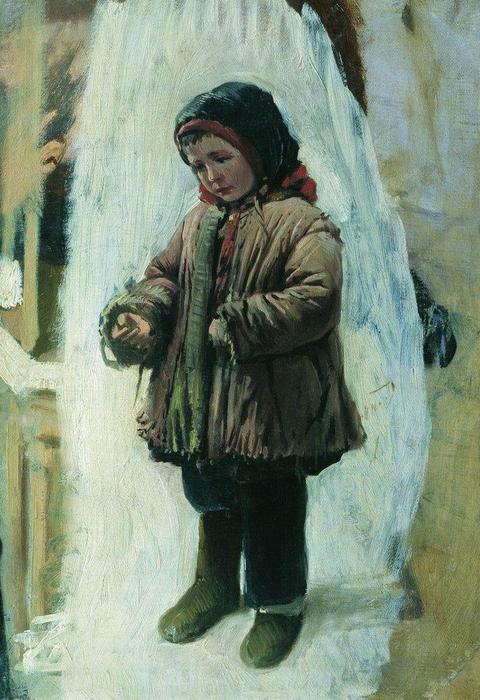 Child On The Snow — Konstantin Yegorovich Makovsky