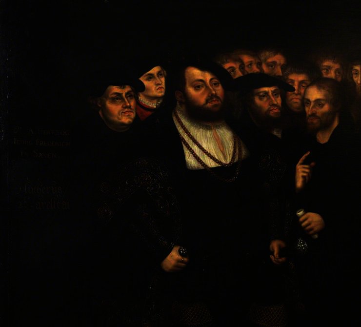 Elector Johann Friederich Of Saxony And The Reformers — Lucas Cranach The Elder