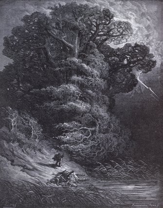 Illustration For The Oak And The Reed — Paul Gustave Doré