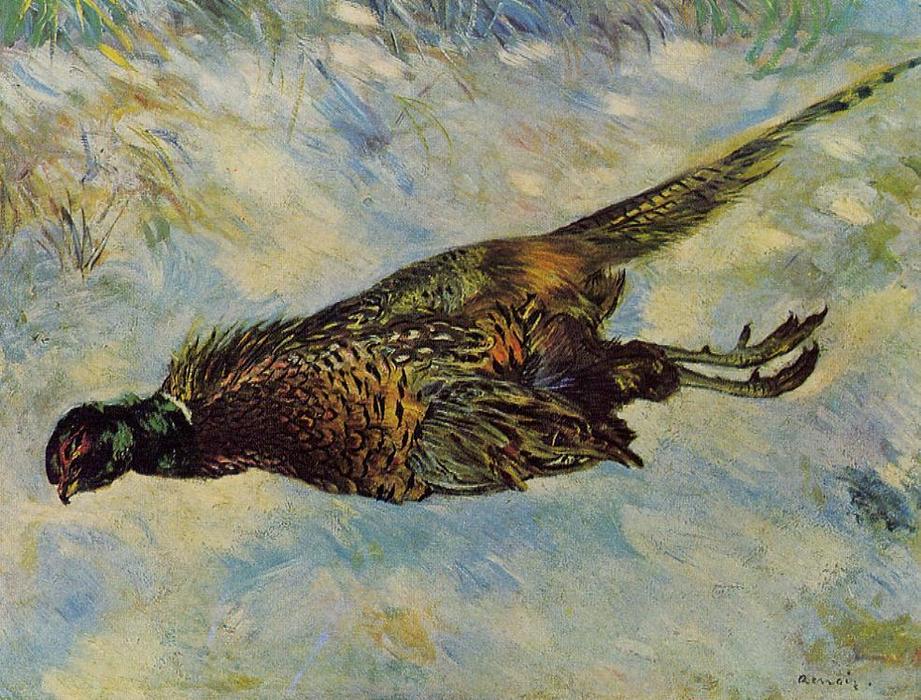 Pheasant In The Snow — Pierre-auguste Renoir