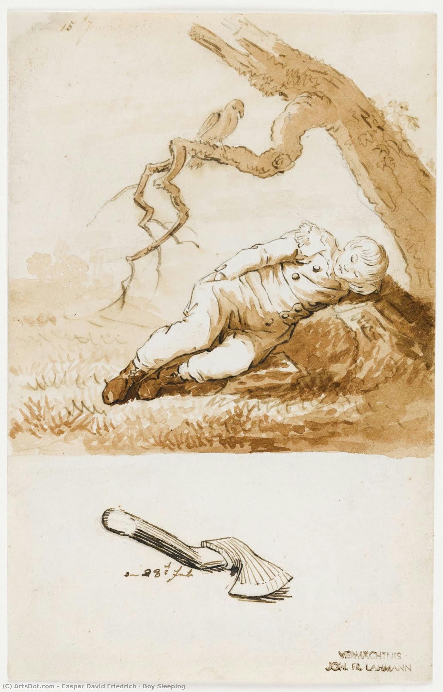 Boy Sleeping — Каспар Давид Фридрих