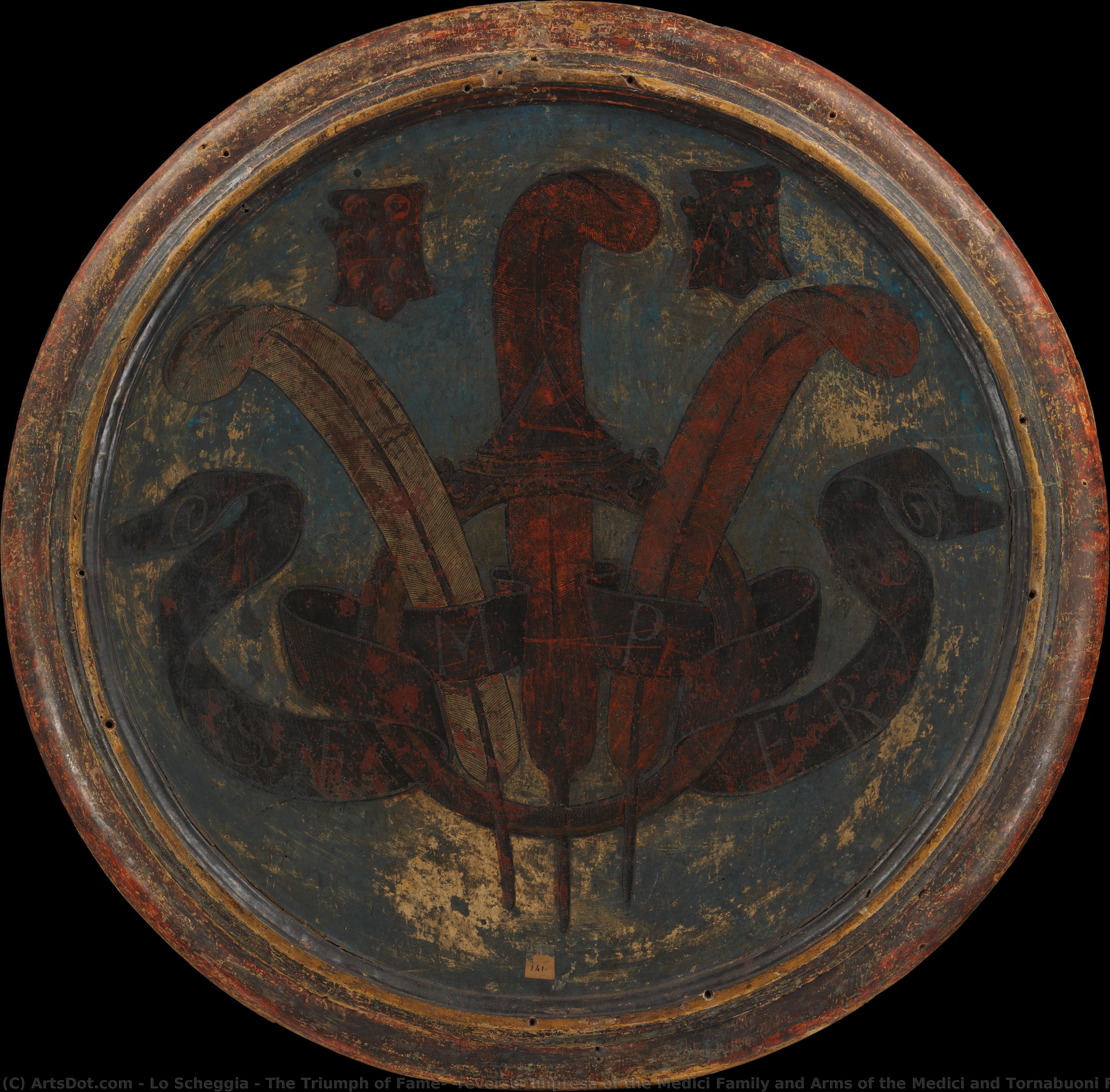 The Triumph Of Fame; (reverse) Impresa Of The Medici Family And Arms Of The Medici And Tornabuoni Families — Lo Scheggia
