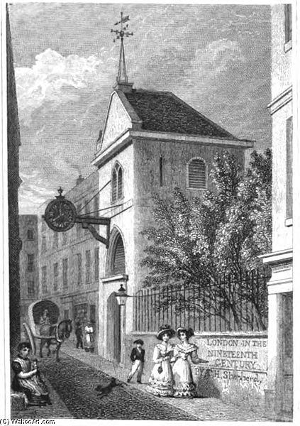 Remains Of The Church Of St Martin Orgar — Thomas Hosmer Shepherd