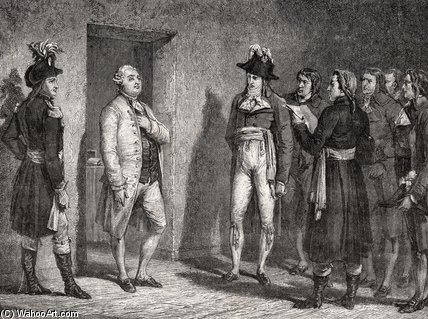 Joseph Garat Proclaims The Arrest Of King Louis Xvi — Hippolyte De La Charlerie