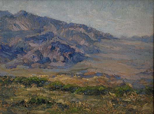 Dunes Glow At Death Valley, (painting) — Mary Agnes Yerkes