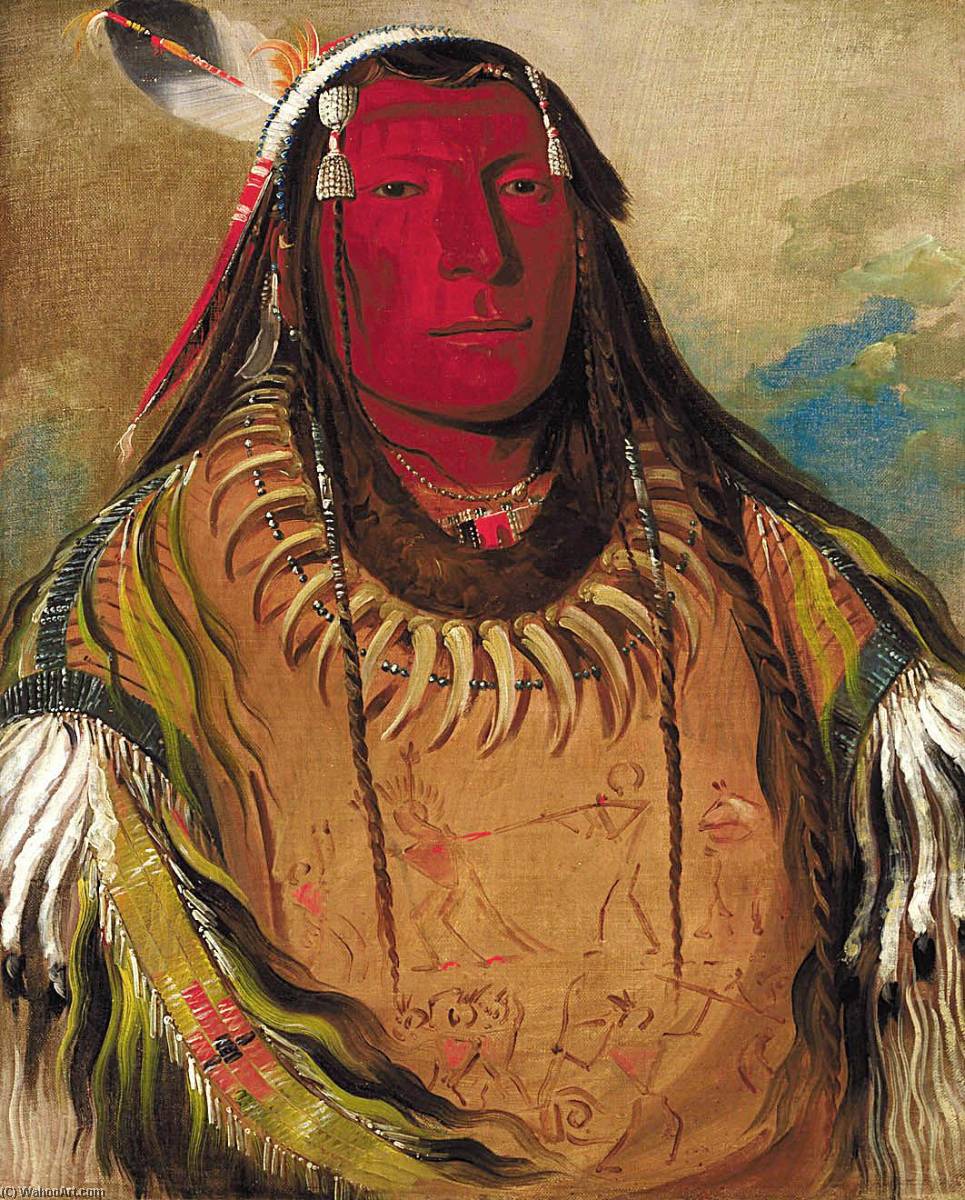 Pa Ris Ka Roó Pa, Two Crows, A Chief — Джордж Катлин