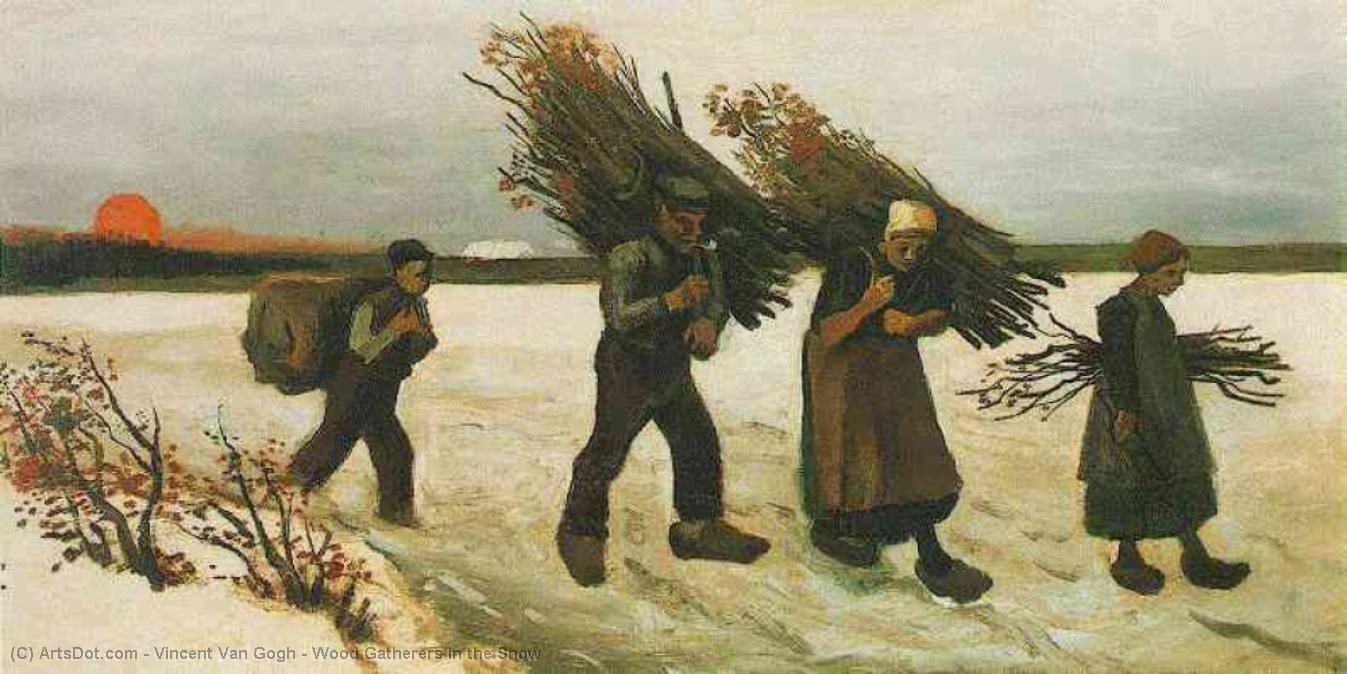Wood Gatherers In The Snow — Vincent Willem Van Gogh