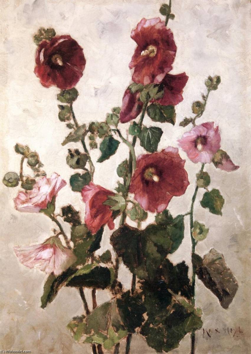 Hollyhocks — Max Weyl