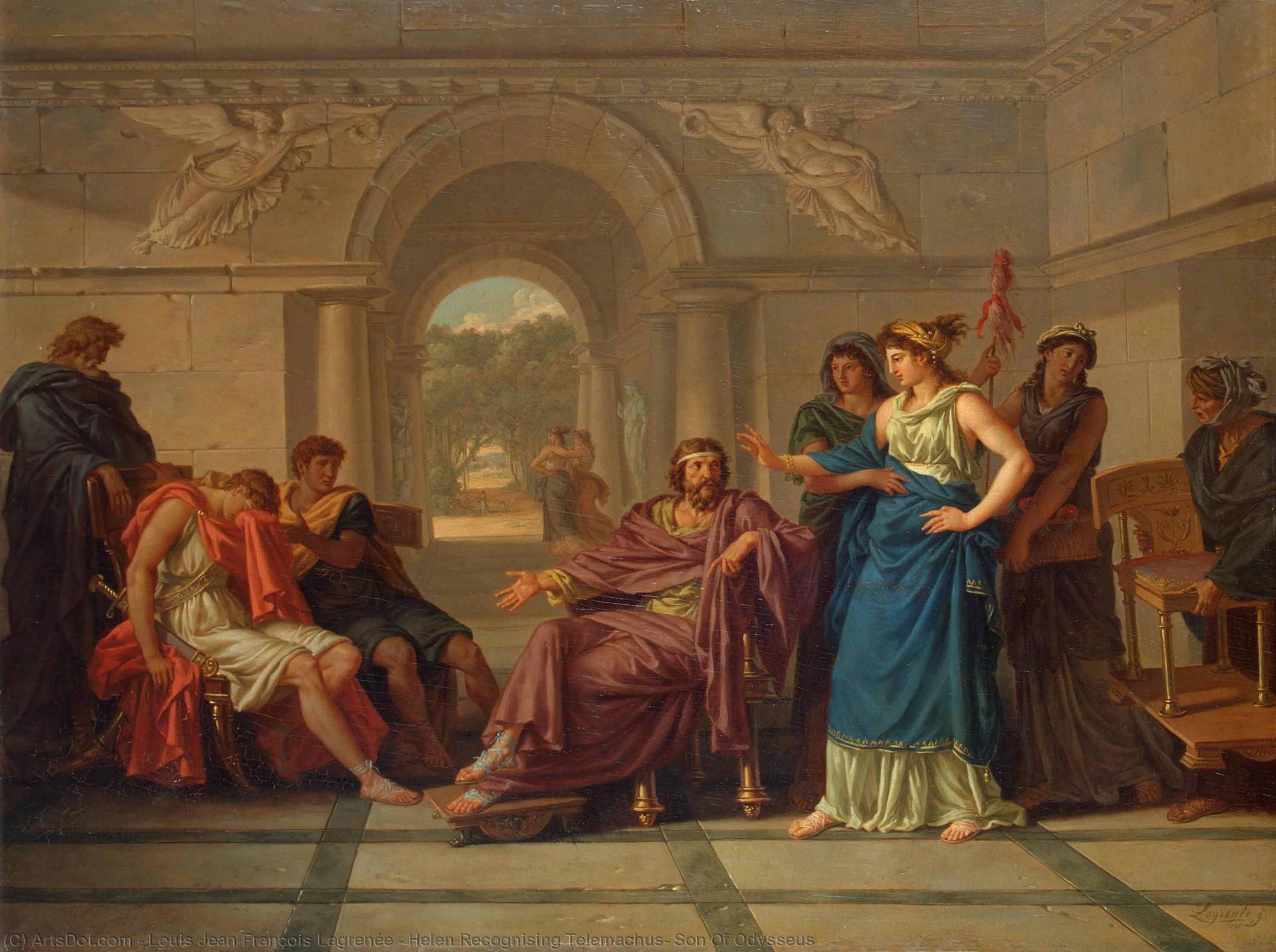 Helen Recognising Telemachus, Son Of Odysseus — Луј Жан Франсоа Лагрене