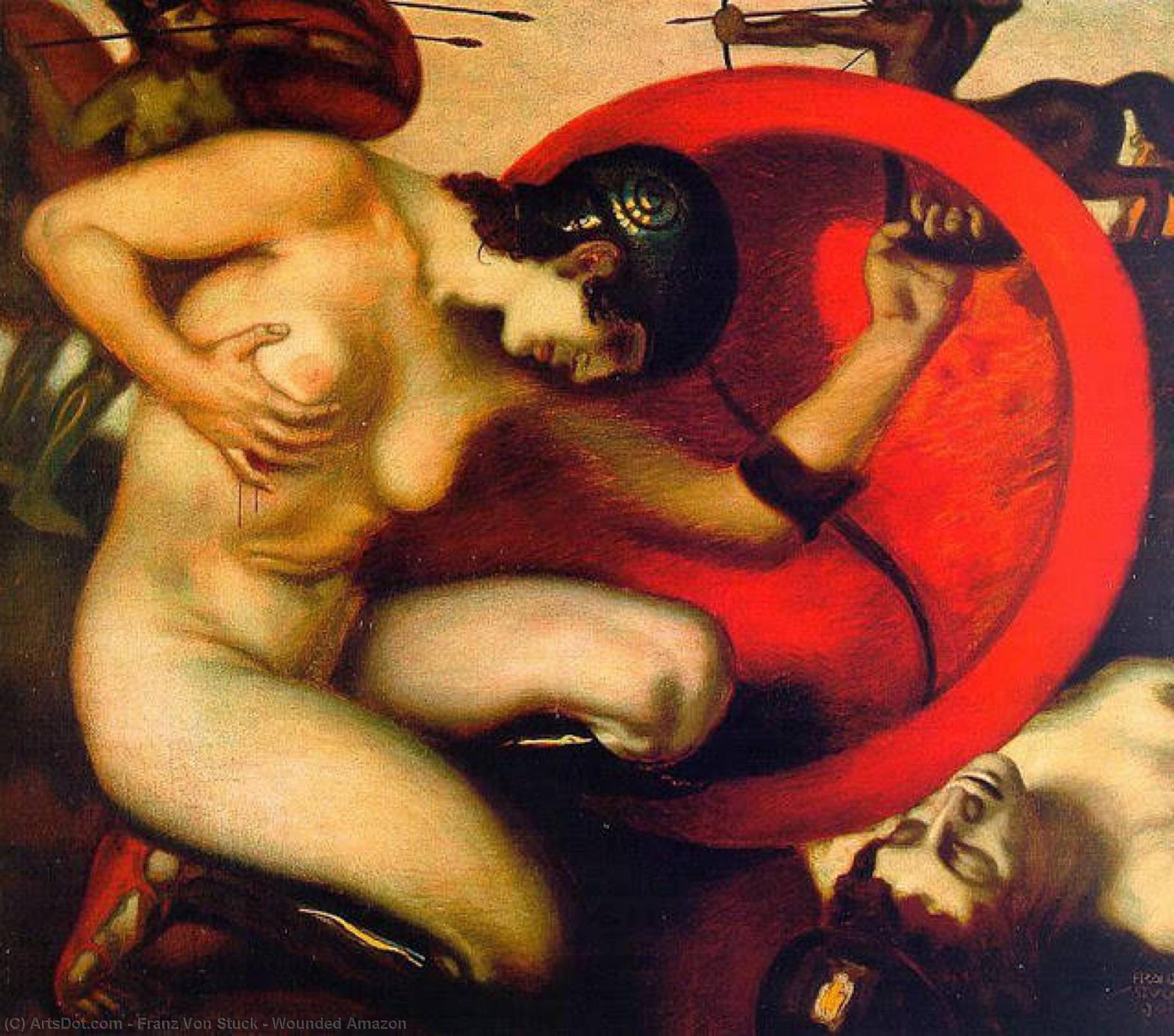 Wounded Amazon — Франц Риттер Фон Штук