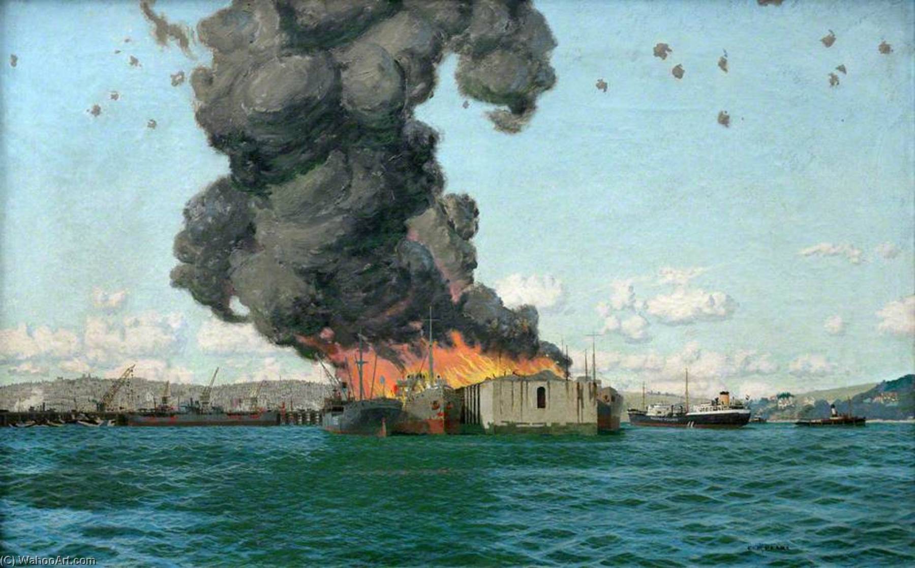 The Bombing Of 'the British Chancellor', 10 July 1940 — Charles Pears