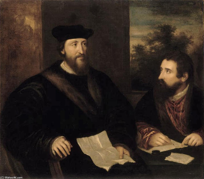 French Cardinal Georges D`armagnac And His Secretary G. Philandrier — ティツィアーノ
