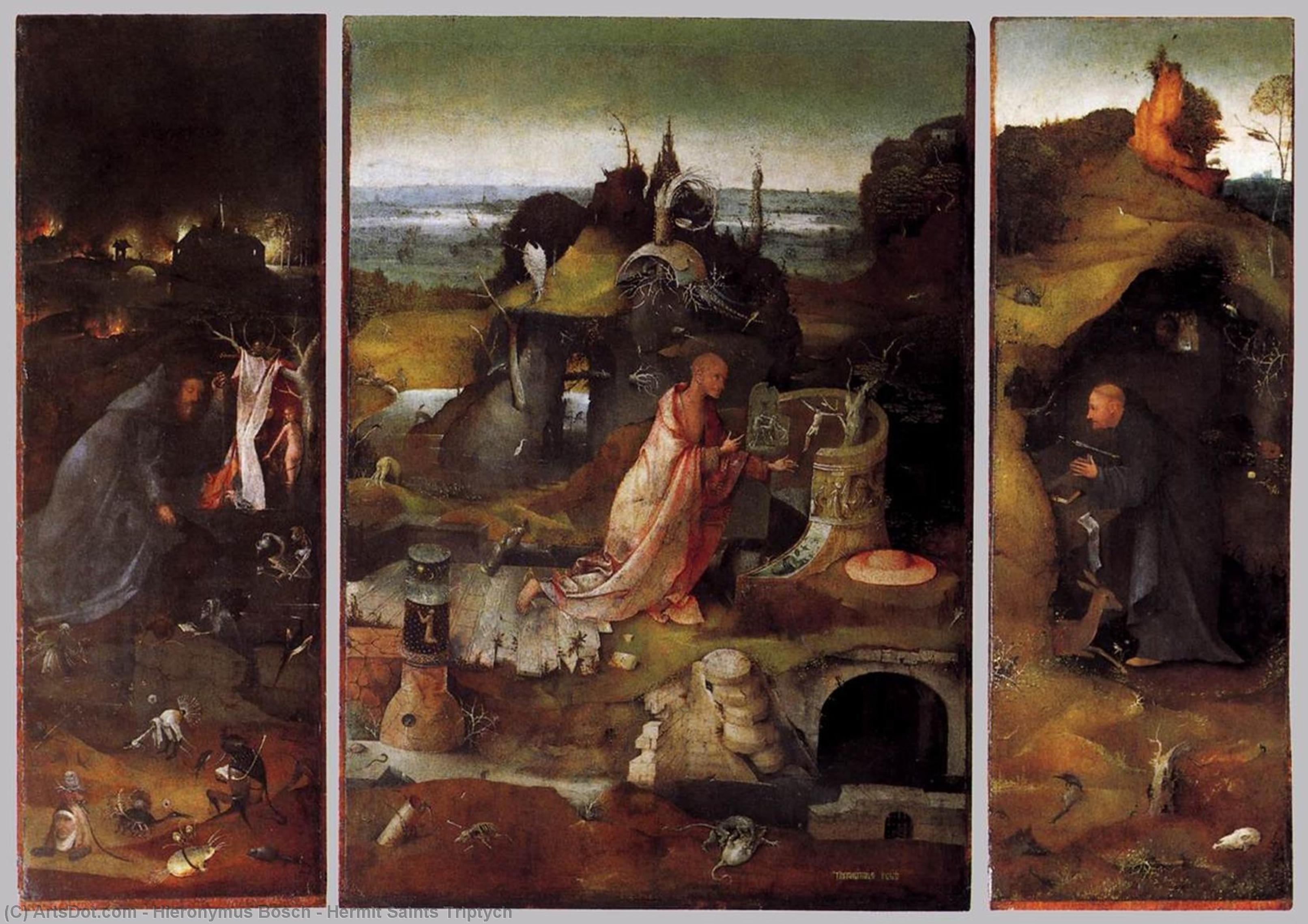 Hermit Saints Triptych — Hieronymus Bosch