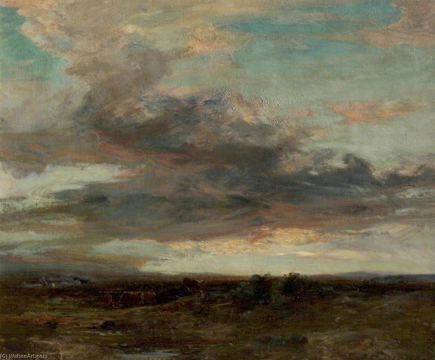 The Argyllshire Moor, Sunset — John Campbell Mitchell