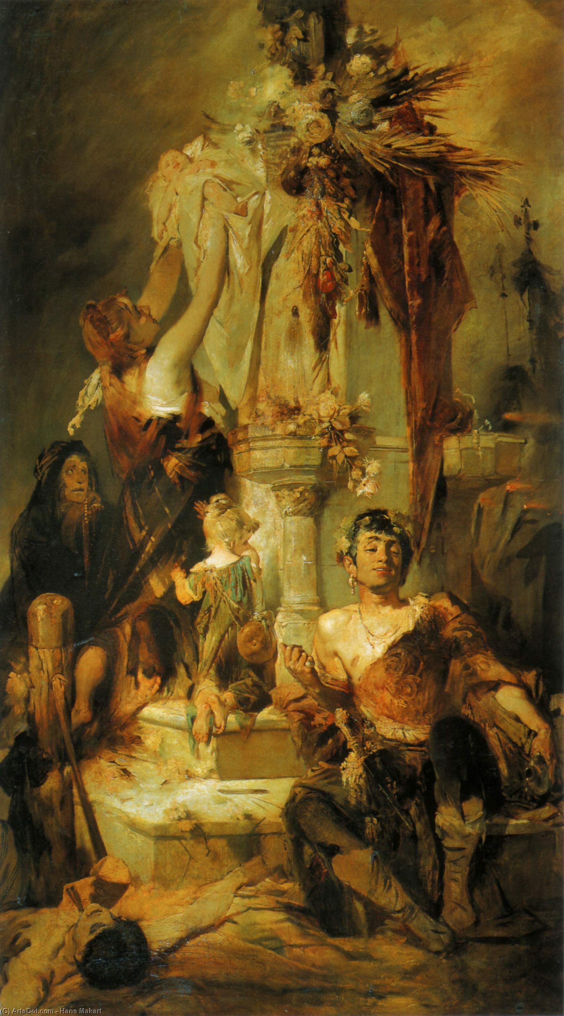 Opferszene — Hans Makart