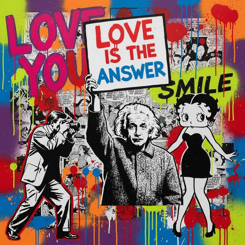 Caos Cromático: Una Sinfonía Singular De Iconografía Pop Y Abstracción De Goteo Neón — Caroline Pelletier