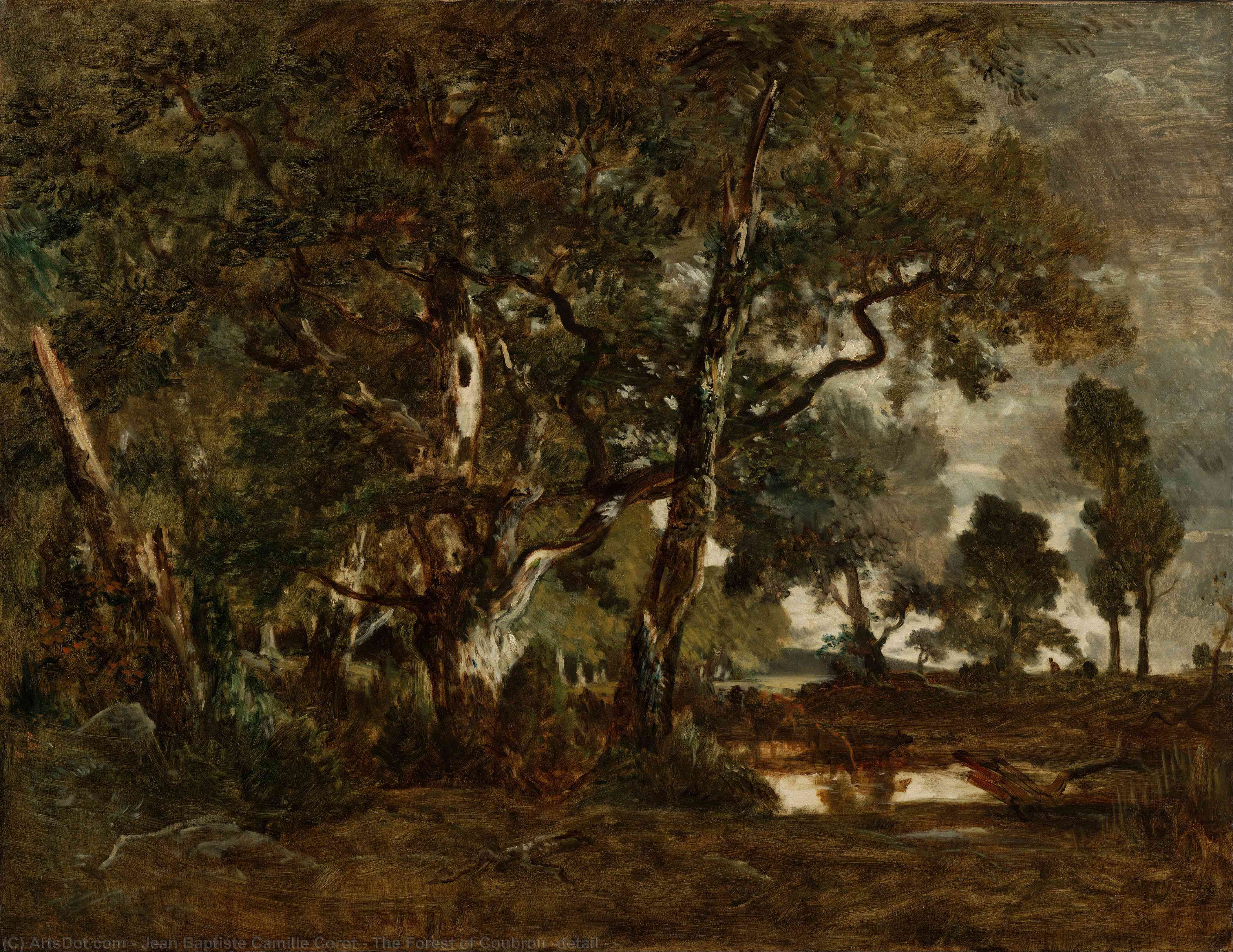 The Forest Of Coubron (detail - ) — Jean-baptiste-camille Corot