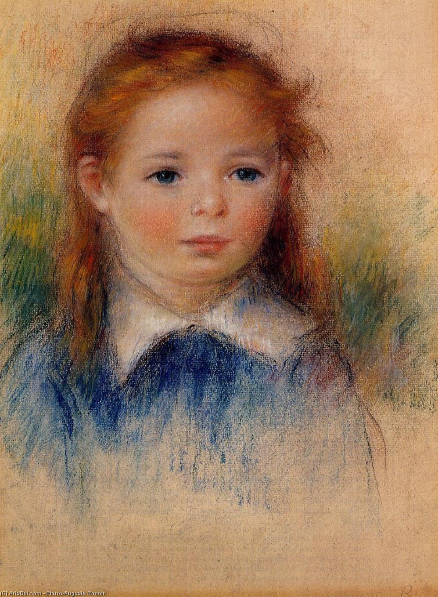 Retrato De Una Niña Pequeña — Pierre-auguste Renoir