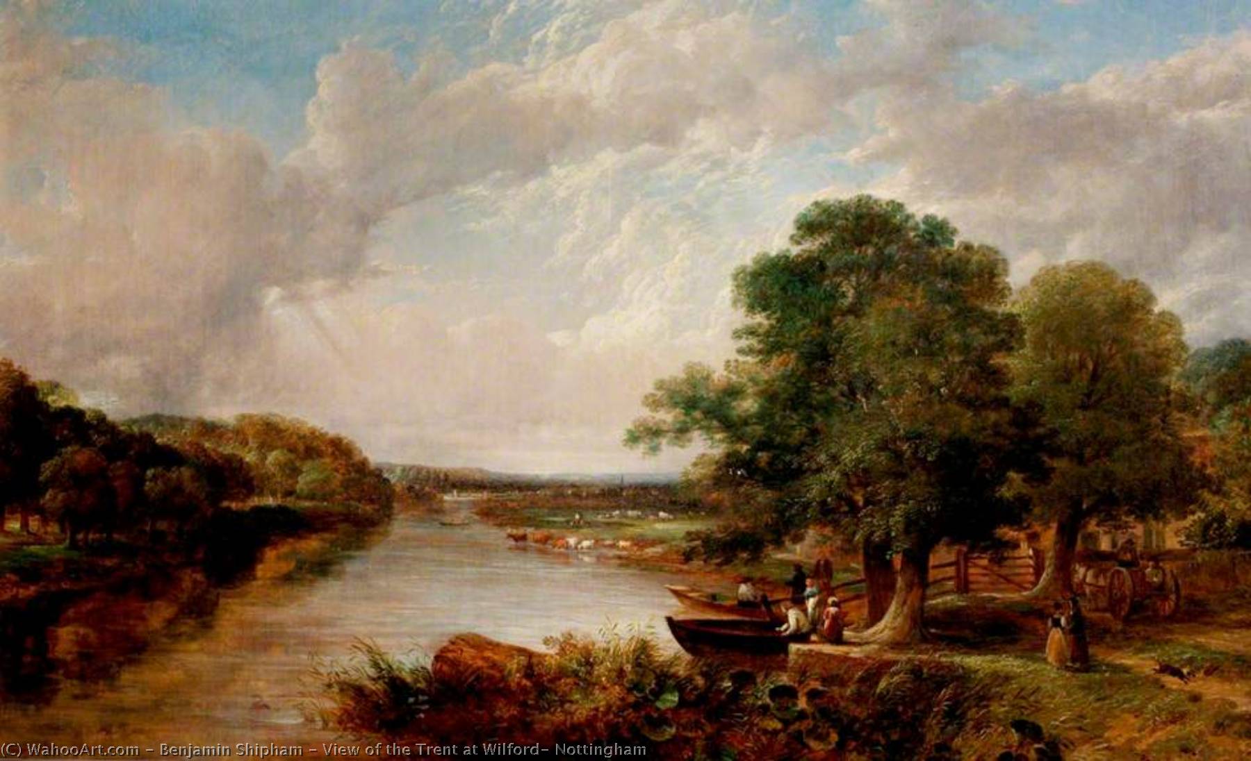 View Of The Trent At Wilford, Nottingham — Benjamin Shipham