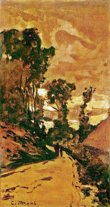El Camino Al Granero De Saint-simeon — Claude Monet