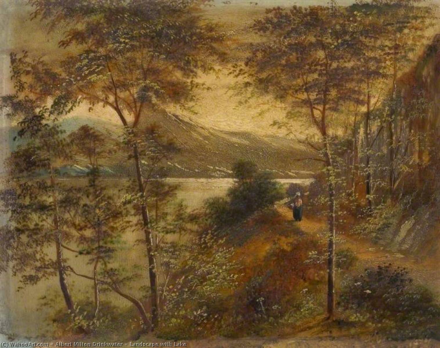 Landscape With Lake — Albert Milton Drinkwater