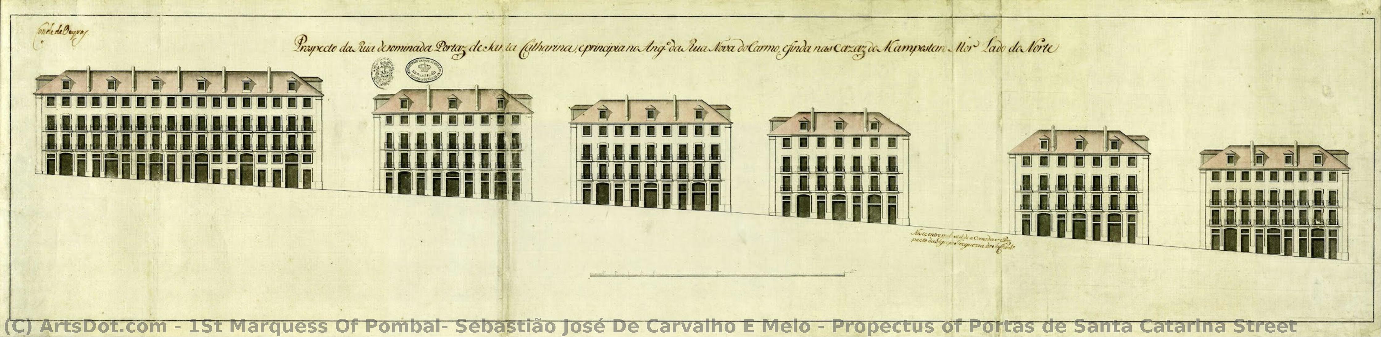 Propectus Of Portas De Santa Catarina Street — 1st Marquess Of Pombal, Sebastião José De Carvalho E Melo
