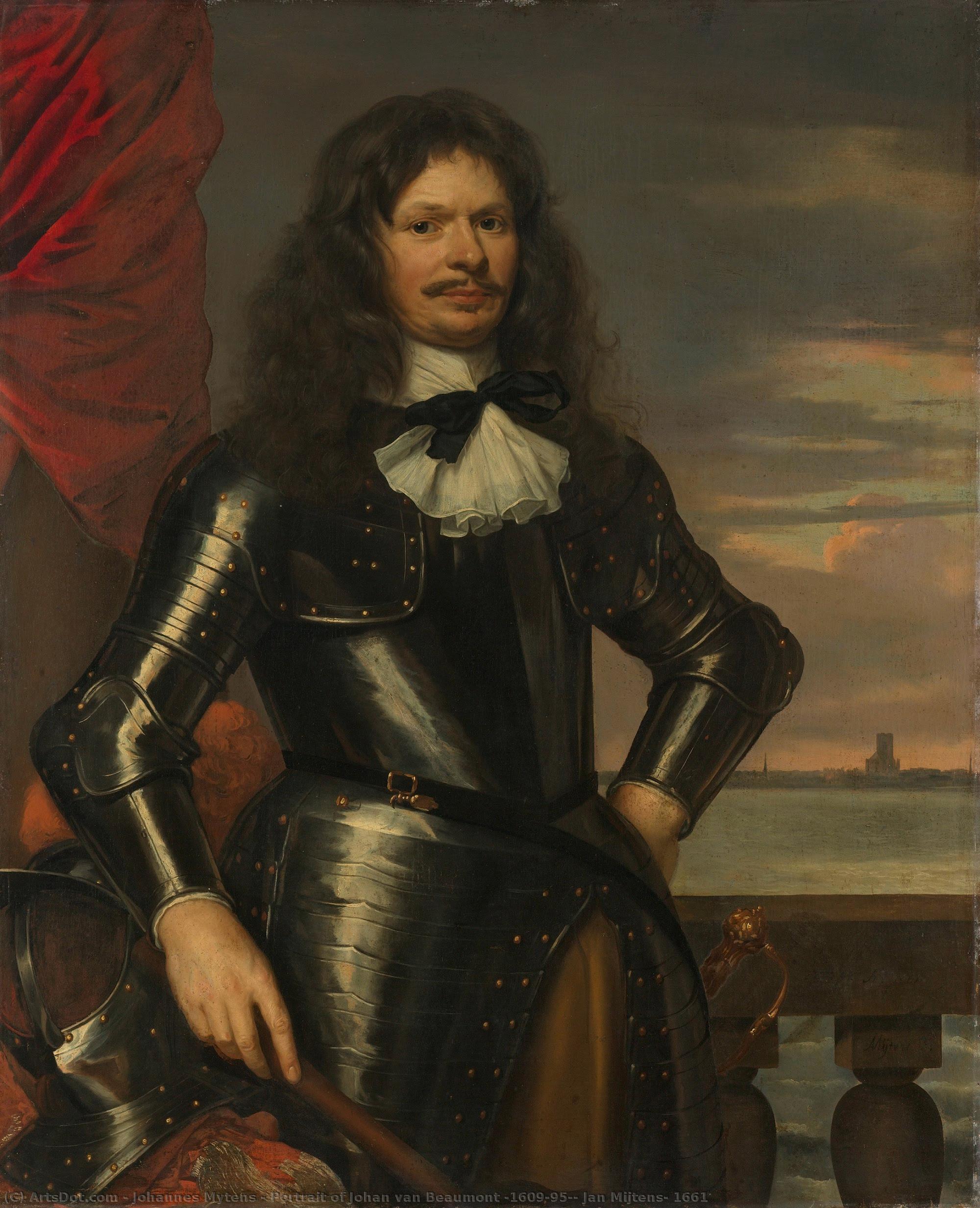 Portrait Of Johan Van Beaumont (1609-95), Jan Mijtens, 1661 — Johannes Mytens