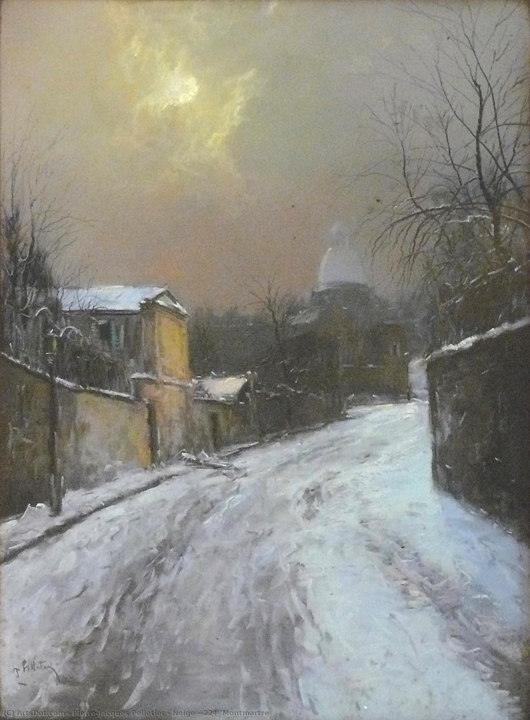 Neige À Montmartre — Pierre Jacques Pelletier