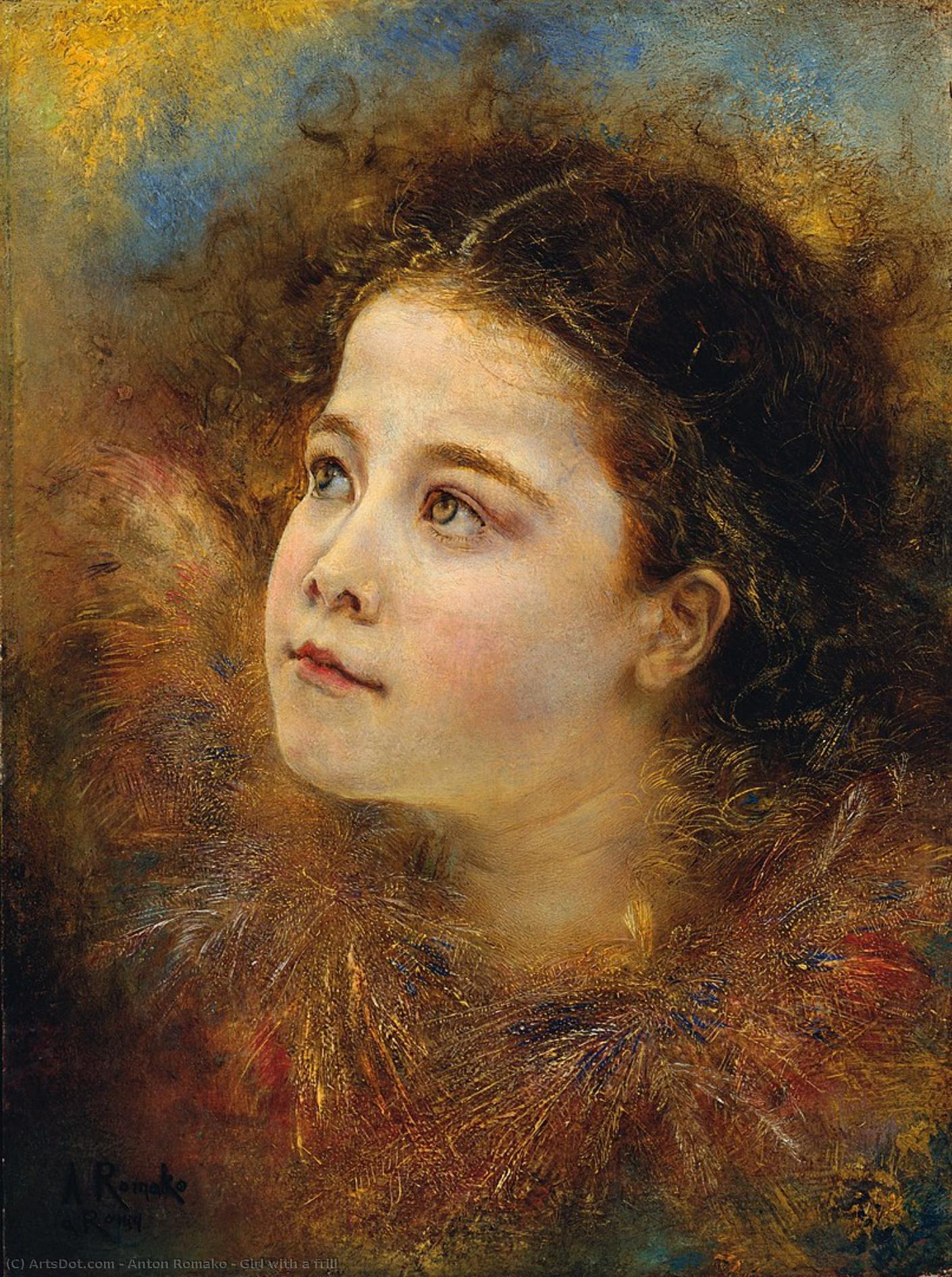 Girl With A Frill — Anton Romako