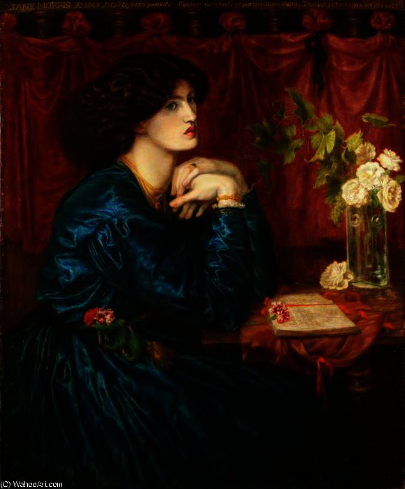 Blue Silk Dress (jane Morris) — Dante Gabriel Rossetti