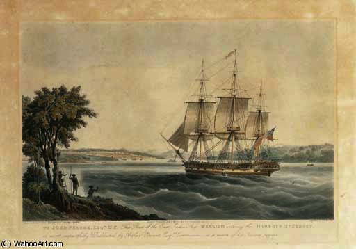 The East India Ship Mellish Entering Sydney, By E. Duncan — William John Huggins