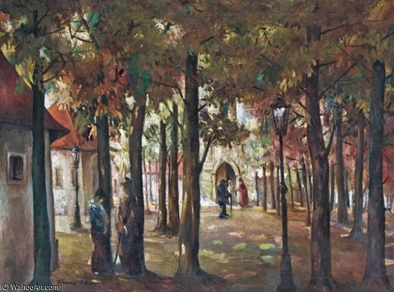 Parkban — Lajos Tihanyi