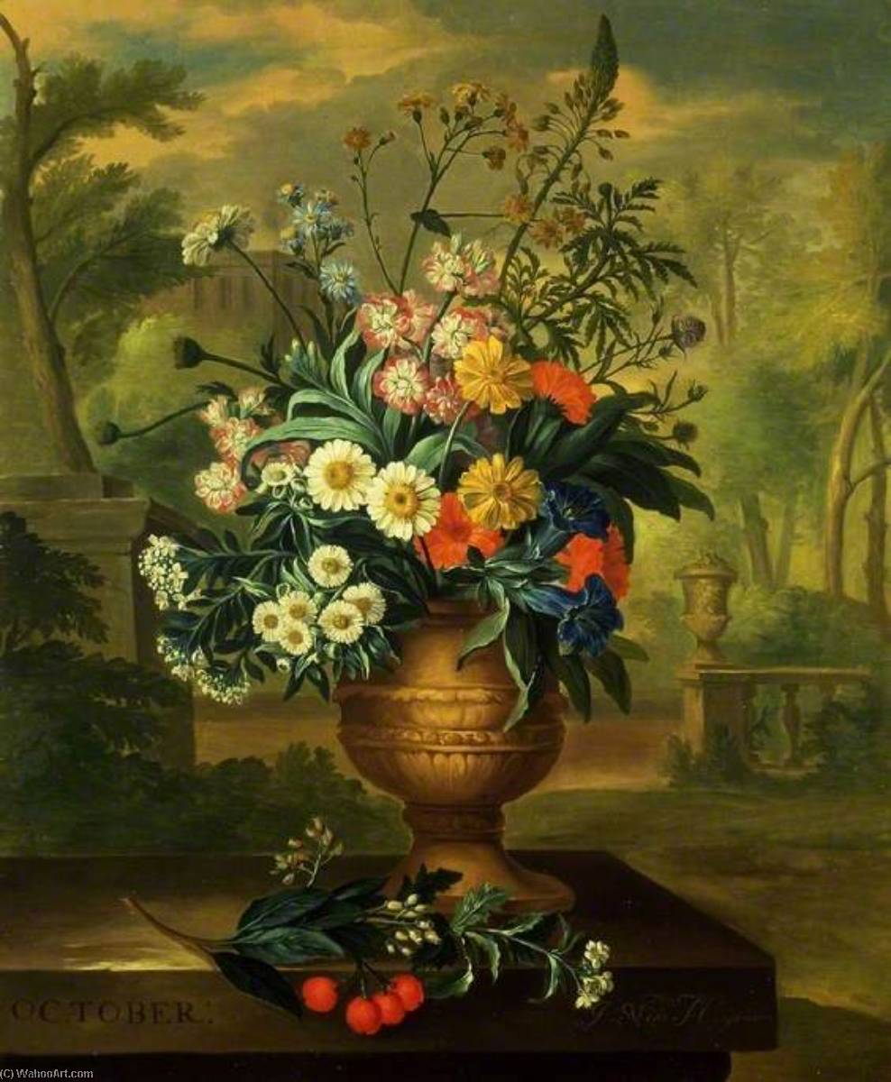 Twelve Months Of Flowers October — Jacob Van Huysum