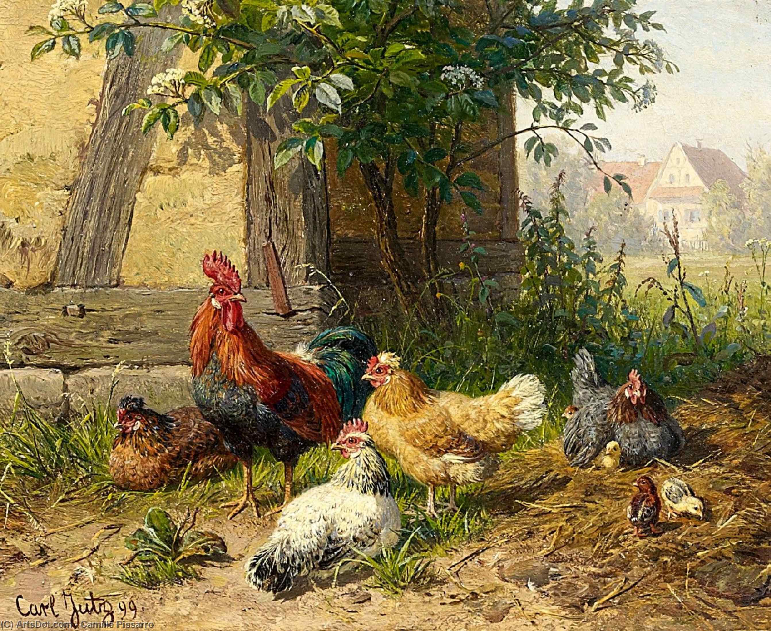 Place Du Theatre Francais: Spring — Camille Pissarro