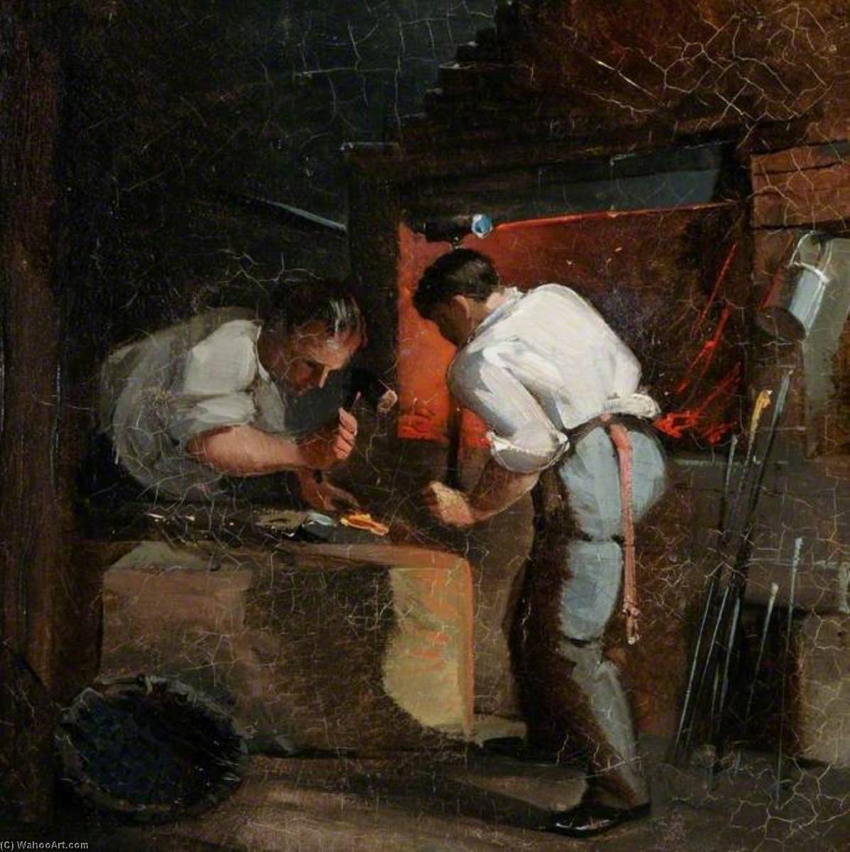 A Blacksmith's Shop — Godfrey Sykes
