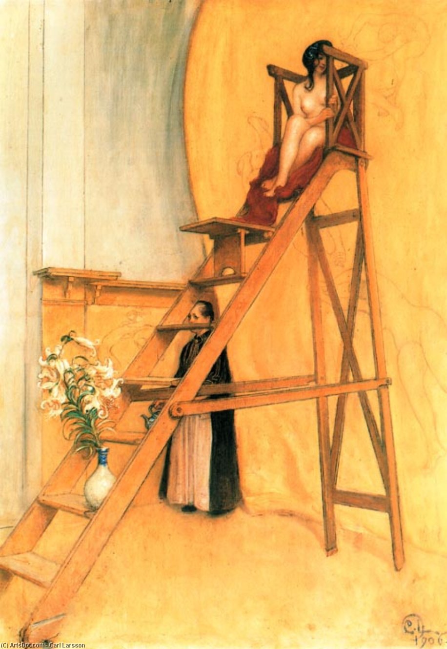 At The Scaffold Painter — Карл Ларссон