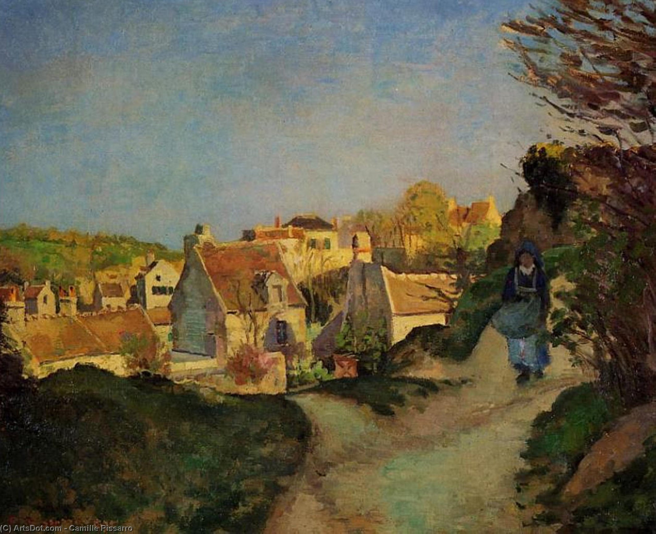 Una Parte De Jallais, Pontoise — Camille Pissarro