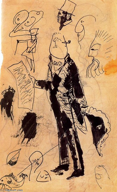 Guillaume Apallinaire Als Akademiker — Pablo Picasso
