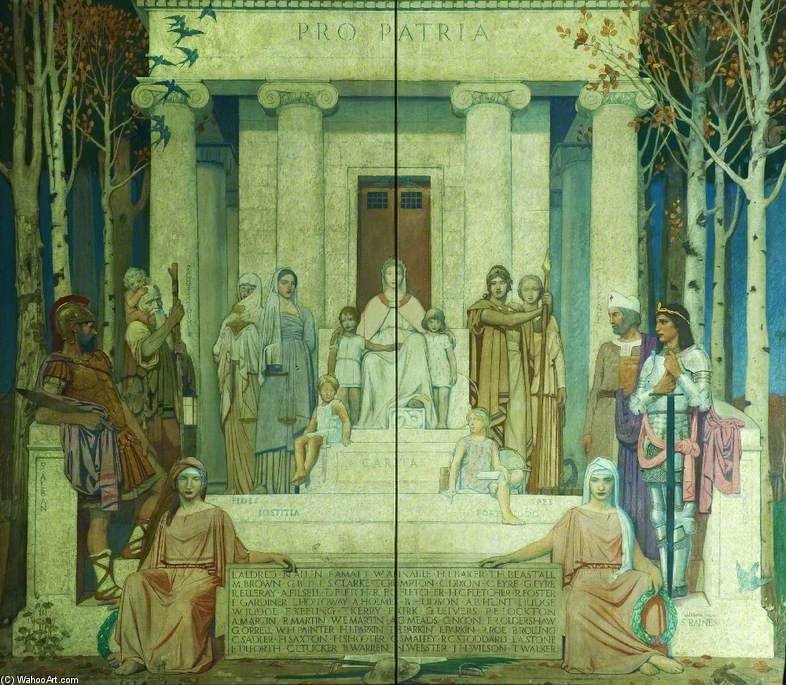 World War Memorial To The Students Of Heanor Grammar School - — Frederick Cayley Robinson