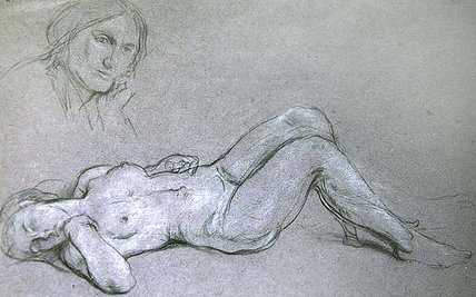 Study Of A Reclining Nude Female Figure — Charles Haslewood Shannon