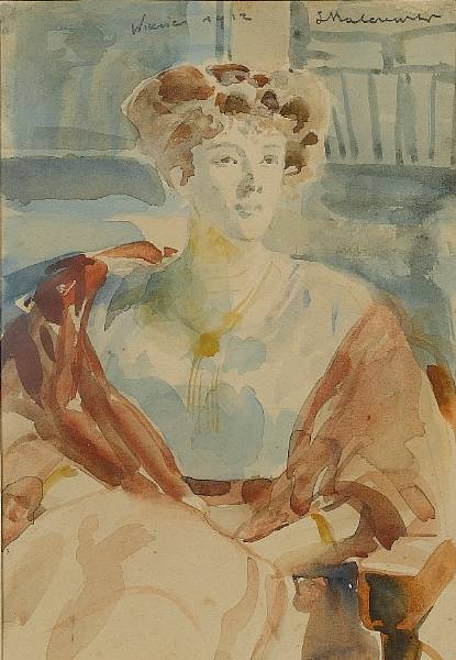 Portrait Of Marchese Guilia Asinari Di Bernezzo, Wife Of Witold Hausner — Jacek Malczewski