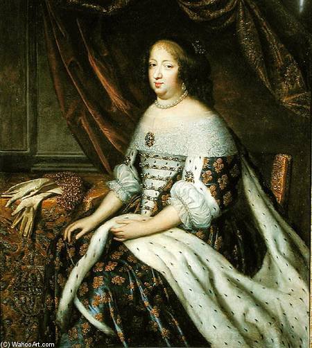 Portrait Of Anne Of Austria - Queen Of France — Charles Beaubrun
