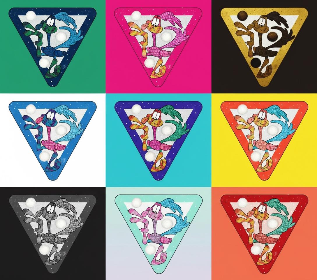 Prismatic Rhythms: A Singular Study Of Nine Vibrant Modular Character Icons — Élise Muller