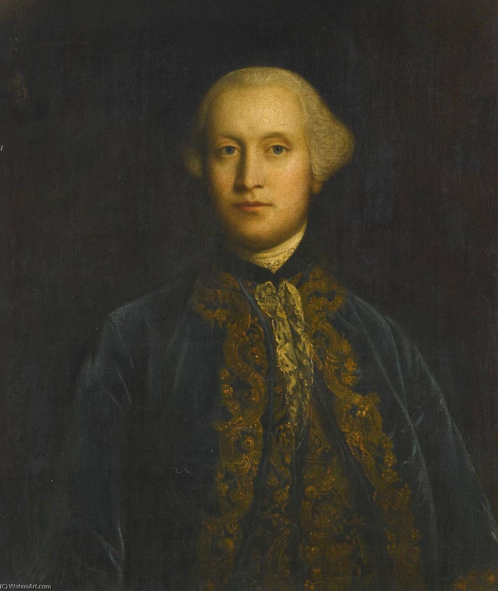 Portrait Of A Gentleman In Blue — Sir Joshua Reynolds
