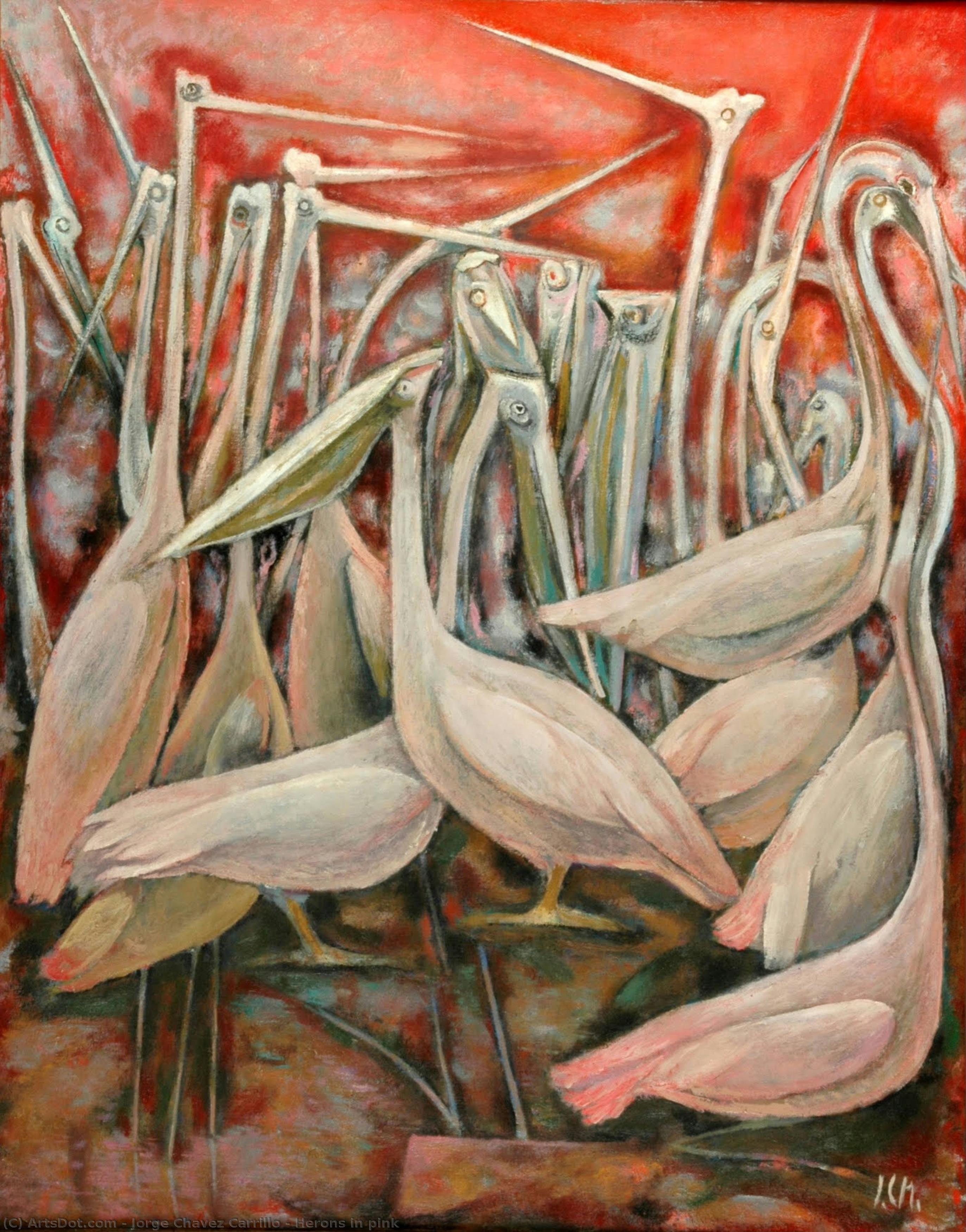 Herons In Pink — Jorge Chávez Carrillo