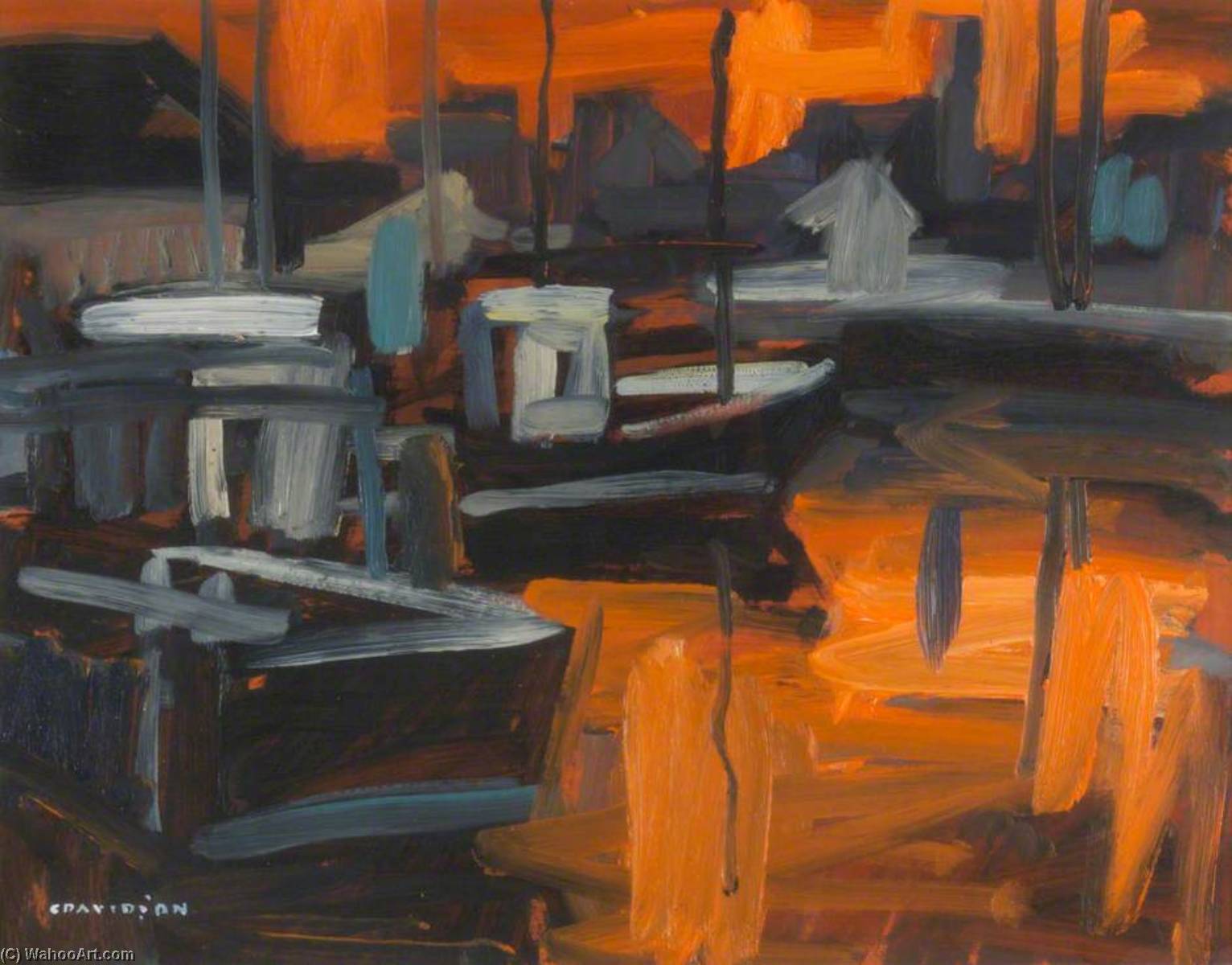 Boats In Harbour — Colin Davidson