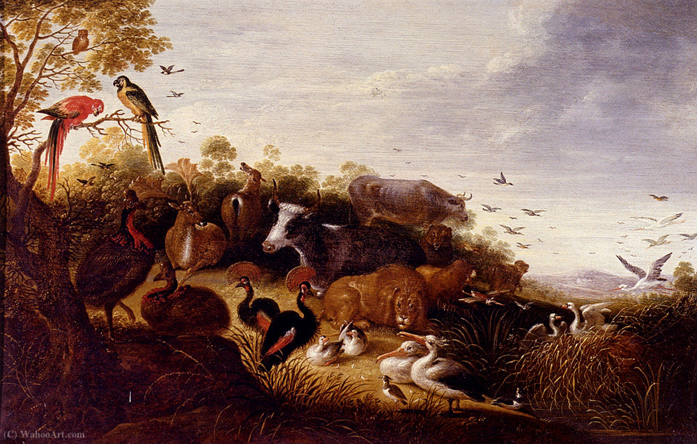 Gysbert D The Garden Of Eden — Melchior De Hondecoetter