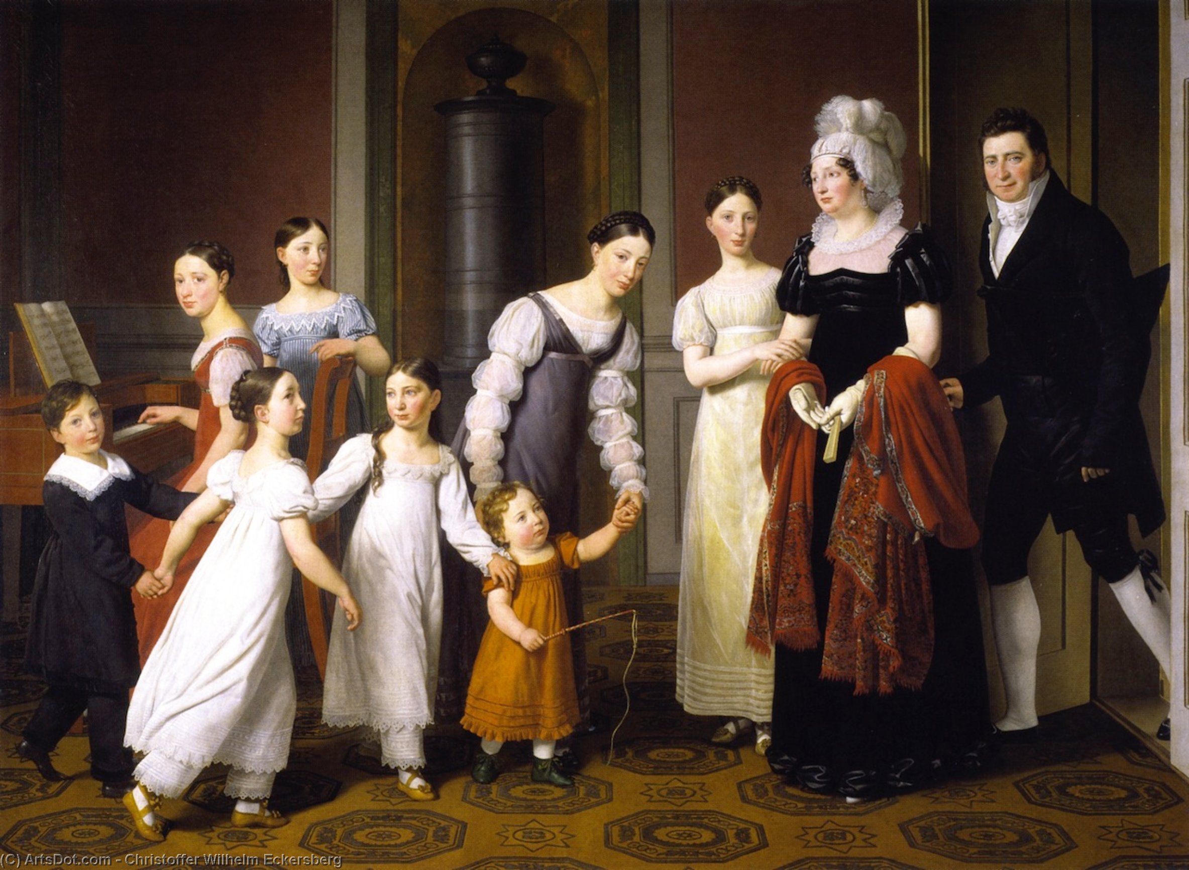 The Nathanson Family — Christoffer Wilhelm Eckersberg