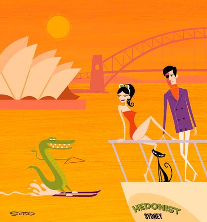 The Hedonist — Josh Agle (shag)