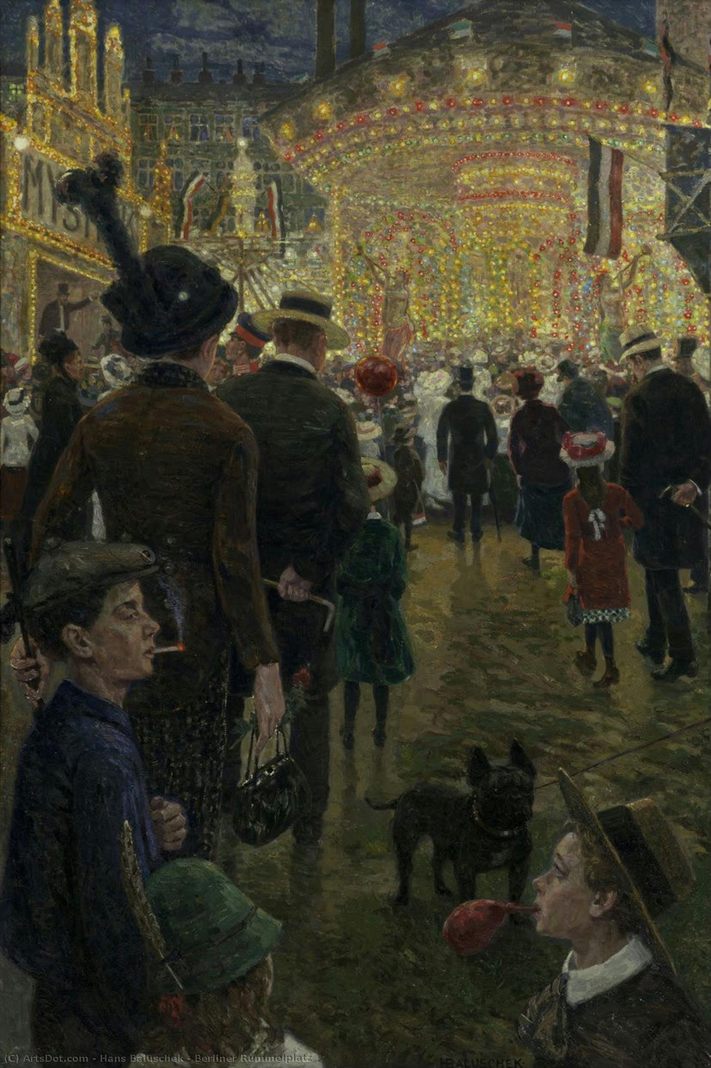 Berliner Rummelplatz — Hans Baluschek